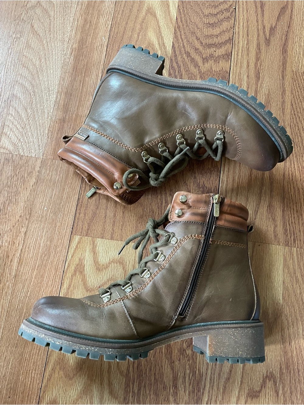 Pikolinos Women's Aspe Boots Leather Beige Size 41 US 10 - 10.5